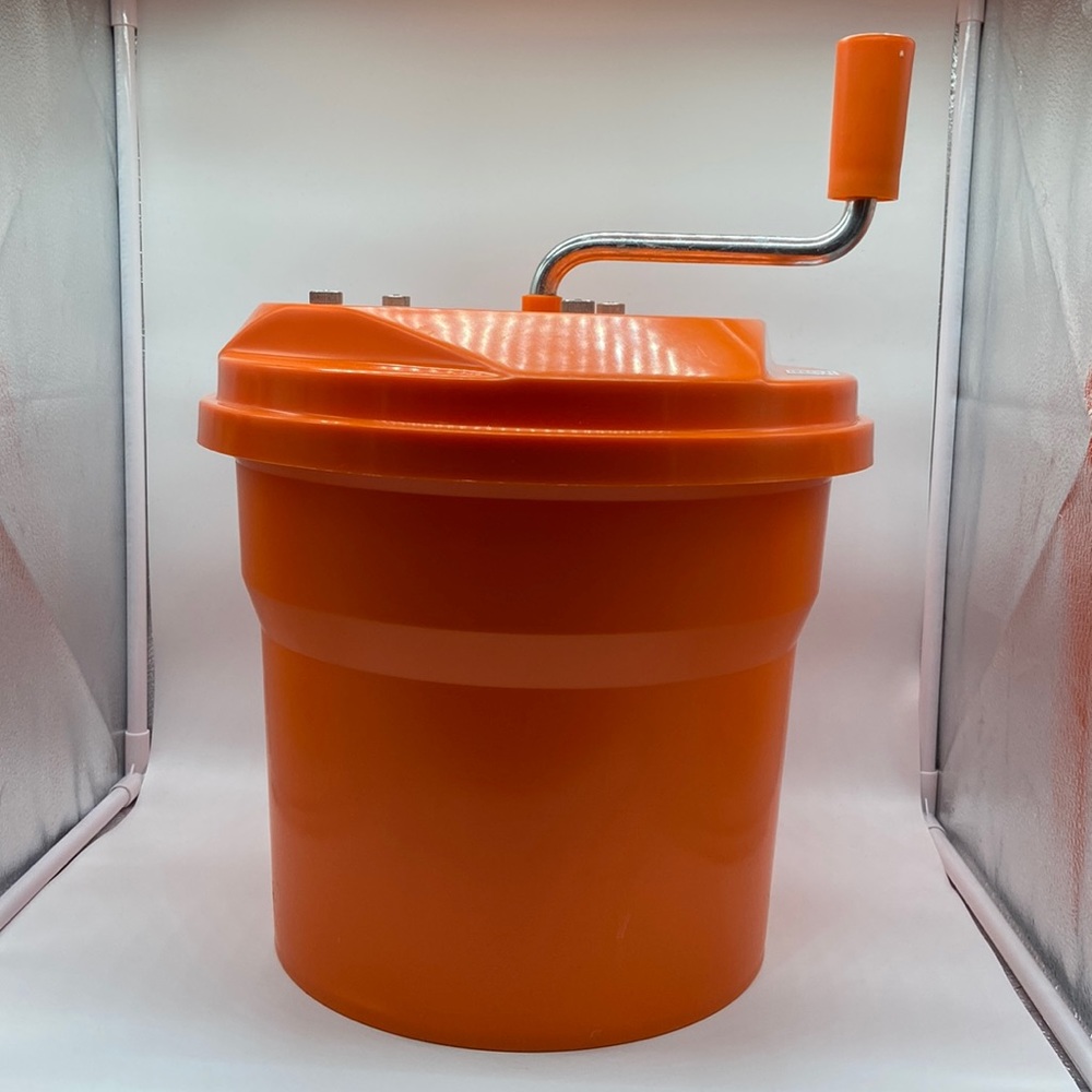 Dynamic Professional Manual Salad Spinner Dryer Commercial Restaurant Orange